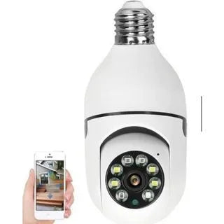 Câmera segurança wifi ip sem fio 360 com encaixe lampada bocal aplicativo yoosee ptz full HD visão noturna - bivolt