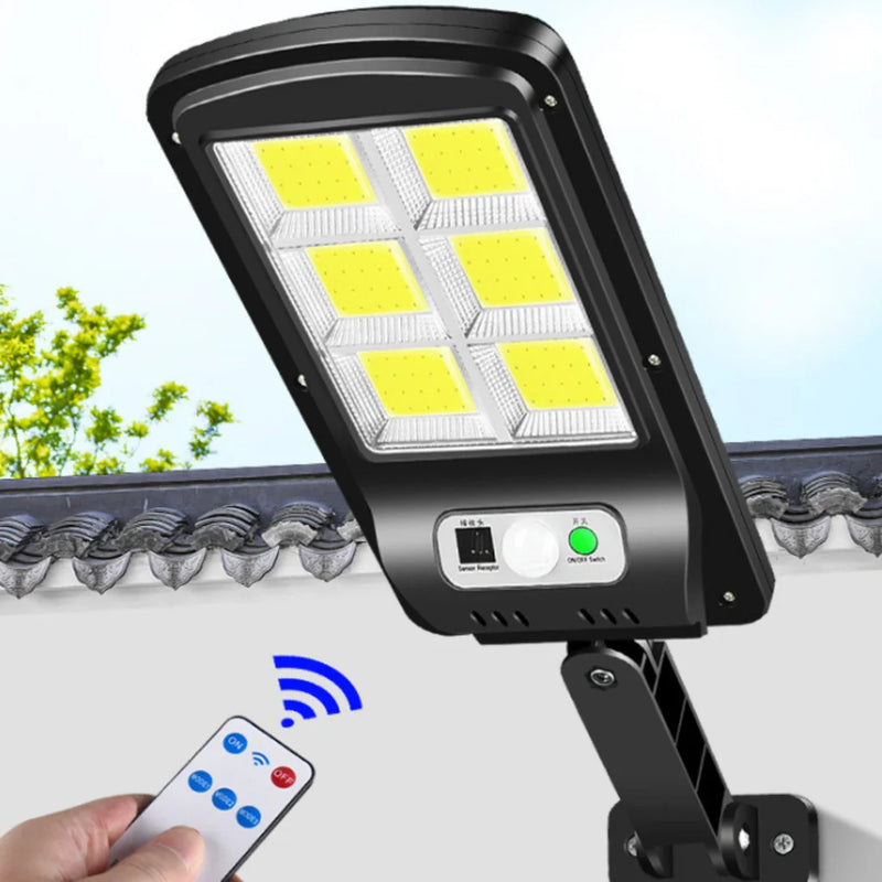 Luminária Solar LED com Sensor de Presença e Refletor Ultra Brilho